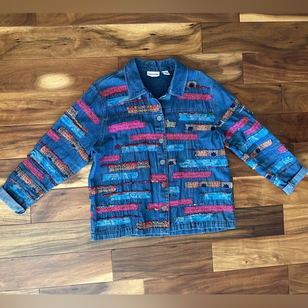 Breckenridge Fabric Patchwork Jacket size XL